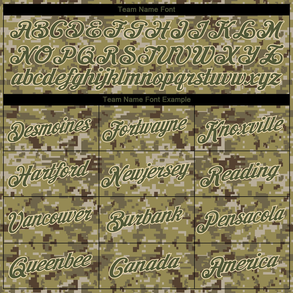 Custom Stitched Camo Olive-Cream Sports Pullover Sweatshirt Salute To Service Hoodie
