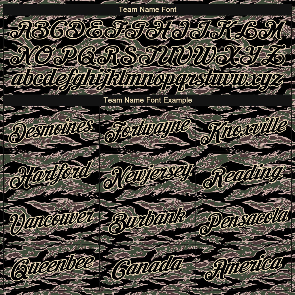 Custom Camo Black-Cream Performance Salute To Service T-Shirt