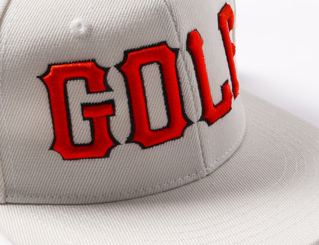 Custom Cream Orange-Black Stitched Adjustable Snapback Hat