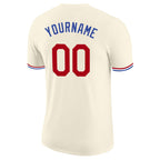 Custom Cream Red-Royal Performance T-Shirt