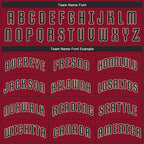 Custom Crimson Black-City Cream Performance T-Shirt