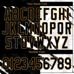 Custom Graffiti Pattern Black-Old Gold Scratch 3D Performance T-Shirt