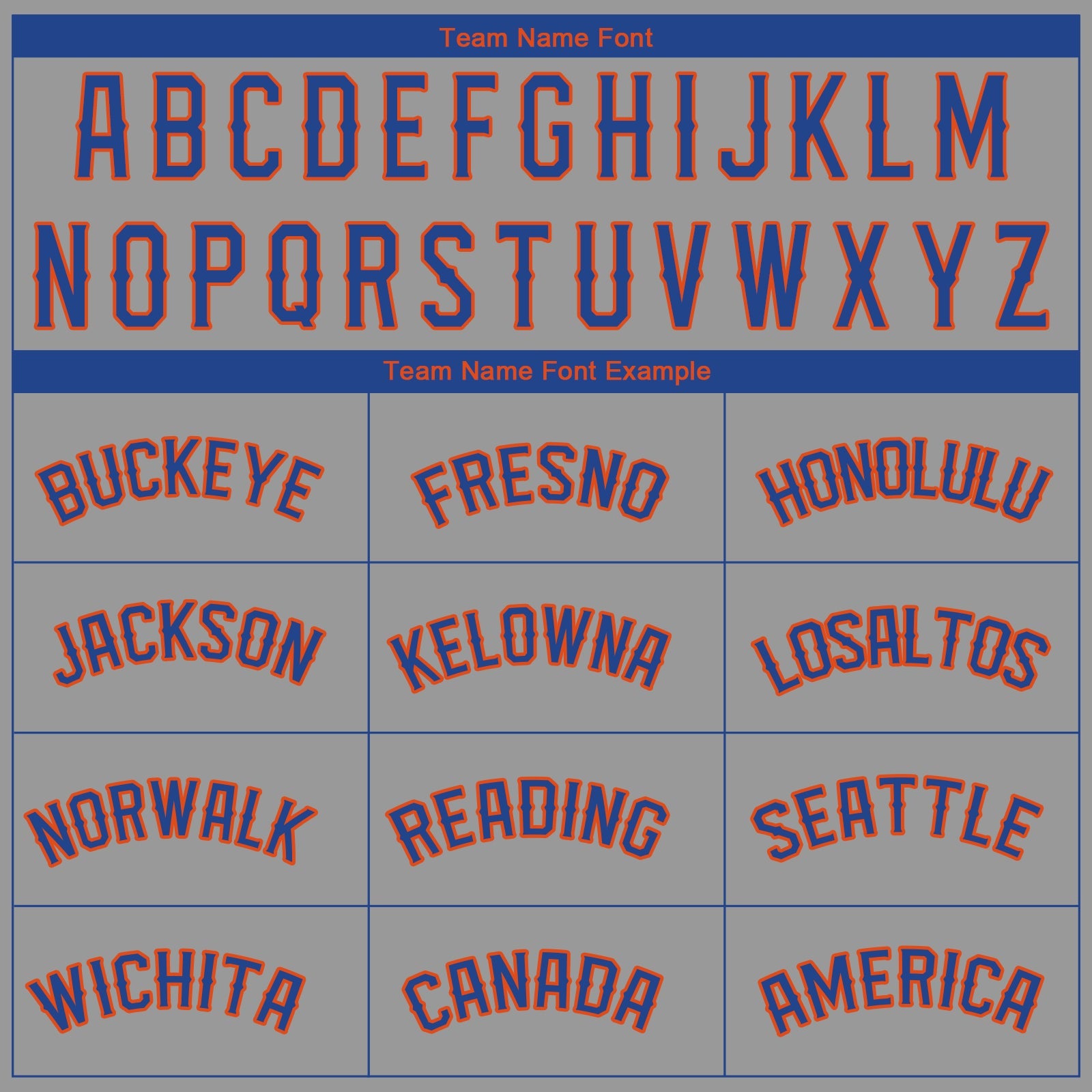 Custom Gray Royal-Orange Performance T-Shirt