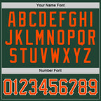 Custom Green Orange-White Performance T-Shirt