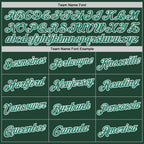 Custom Green Kelly Green-White Performance T-Shirt