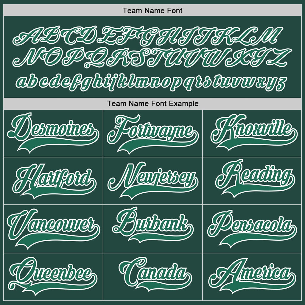 Custom Green Kelly Green-White Hockey Jersey