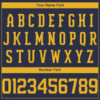 Custom Navy Gold Performance T-Shirt