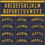 Custom Navy Gold Performance T-Shirt