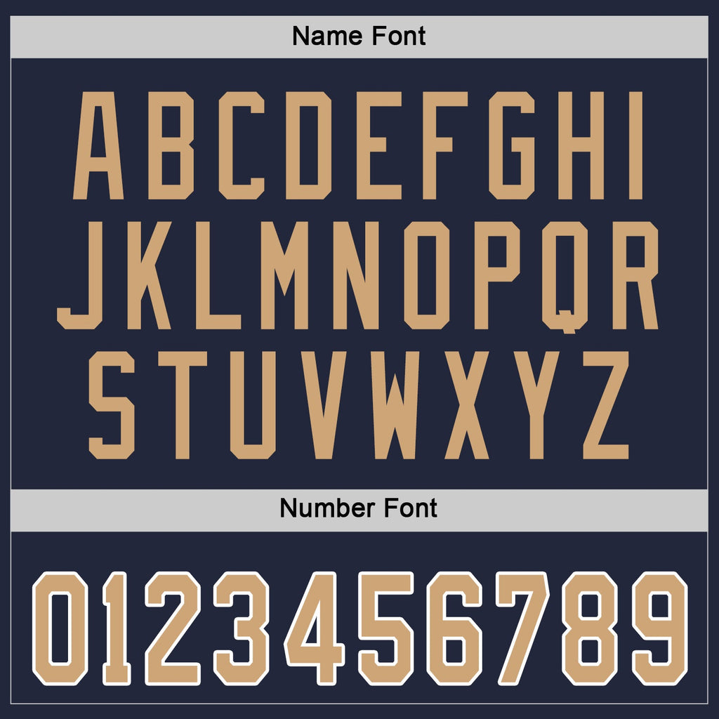 Custom Navy Old Gold-White Hockey Jersey