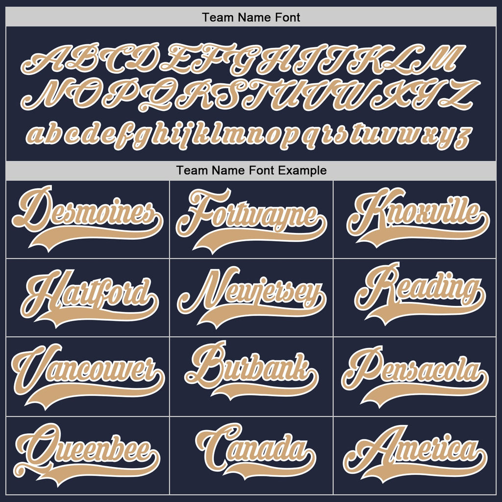 Custom Navy Old Gold-White Hockey Jersey