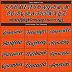 Custom Orange Black-White Performance T-Shirt