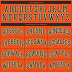 Custom Orange Black-Old Gold Performance T-Shirt