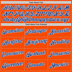 Custom Orange Royal-White Performance T-Shirt