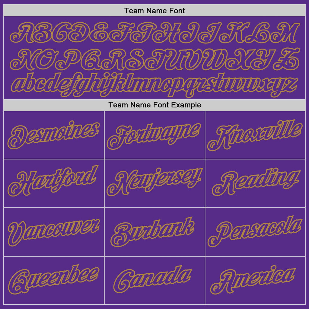 Custom Purple Purple-Old Gold Performance T-Shirt
