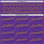 Custom Purple Purple-Old Gold Performance T-Shirt