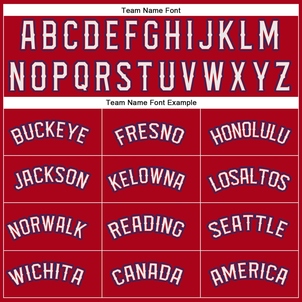 Custom Red White-Royal Performance T-Shirt