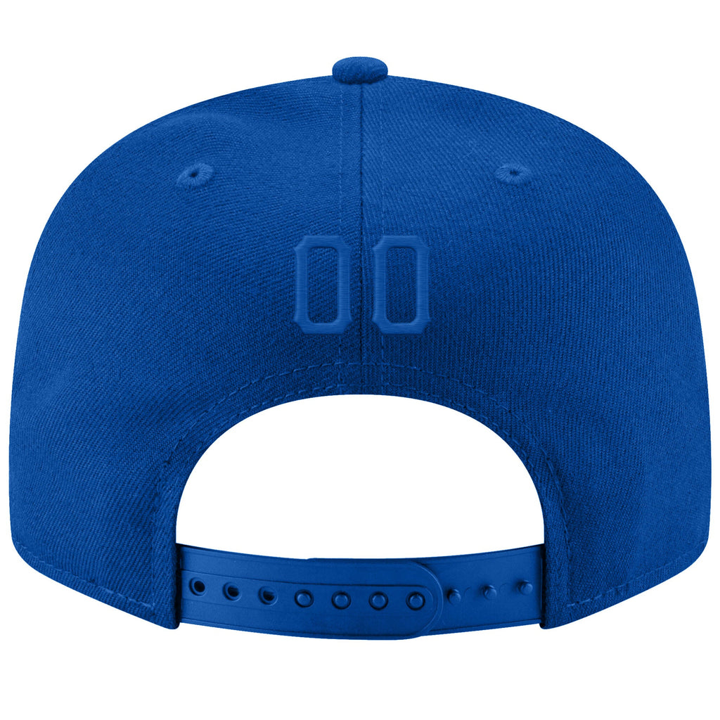 Custom Royal Royal-Red Stitched Adjustable Snapback Hat