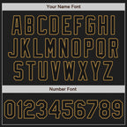 Custom White-Black Old Gold Authentic Split Fashion Baseball Jersey
