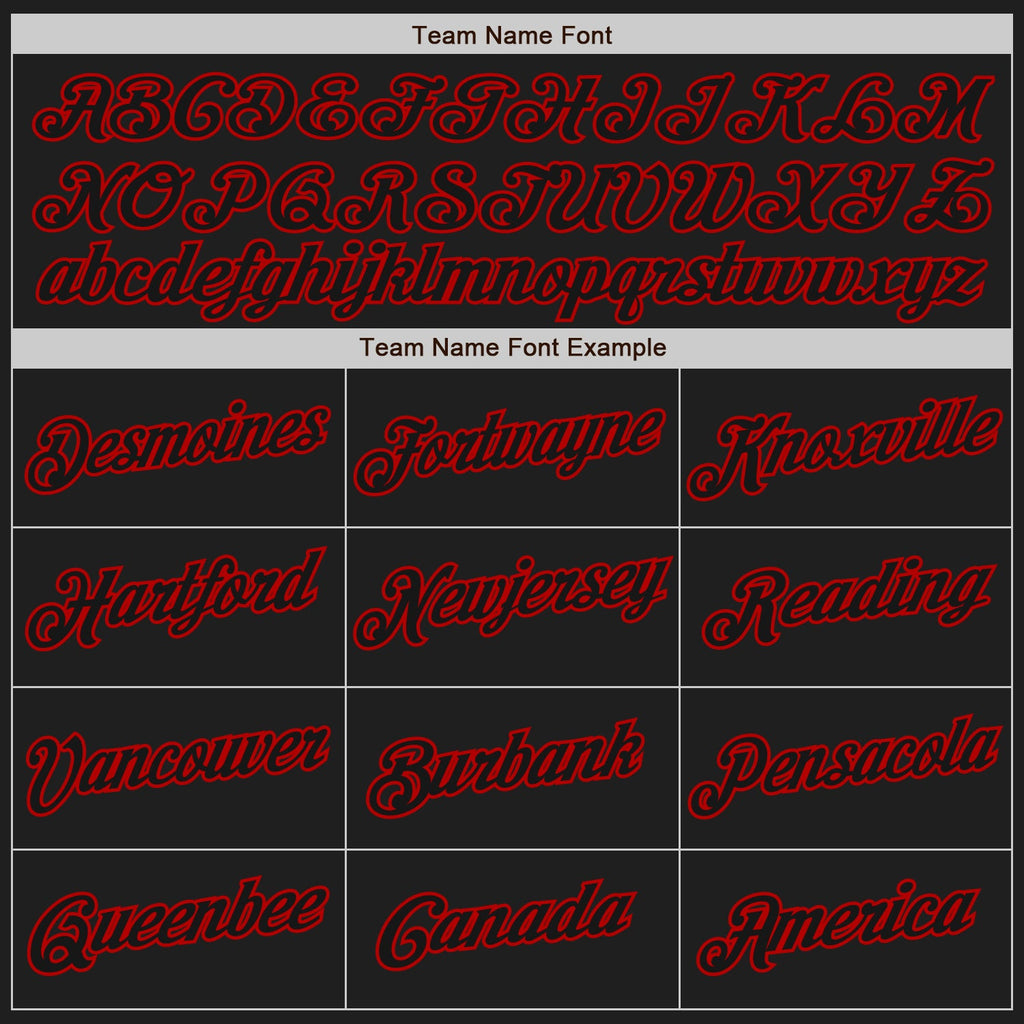 Custom White-Black Red Authentic Split Fashion Baseball Jersey