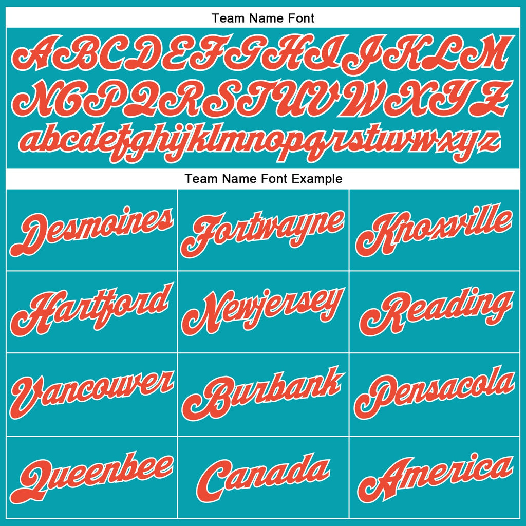 Custom Teal White Pinstripe Orange-White Authentic Basketball Jersey