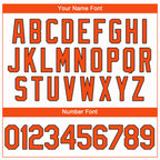 Custom White Orange-Black Performance T-Shirt