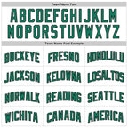 Custom White Kelly Green Pinstripe Kelly Green-Black Authentic Basketball Jersey